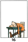 Image 16 : Un homme assis, le visage effondré sur une table, l'air complètement anéanti.